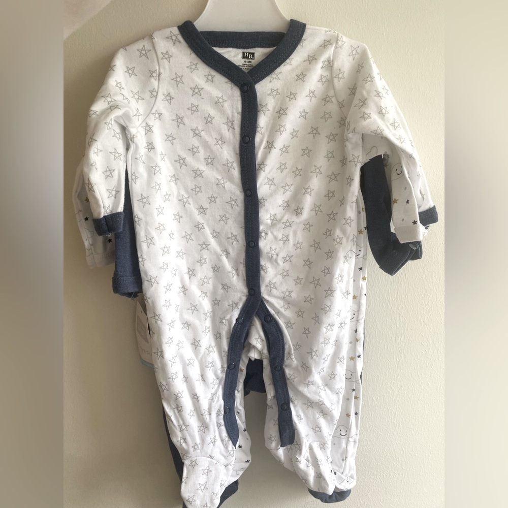 Hudson baby 3 pack sleep n play 0-3 months